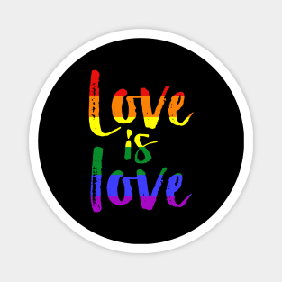 Love Is Love Gay Pride Lesbian LGBT Rainbow Funny Shirt Magnet